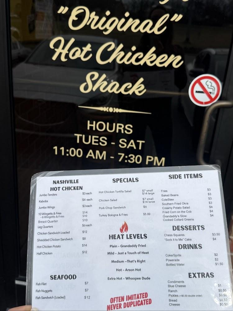 Grandaddy's Original Hot Chicken Shack Western Omlette